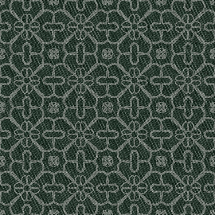 Square Patterned Grayish Turquoise Green Novelty Rug, pat2982