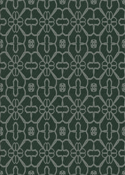 Patterned Grayish Turquoise Green Novelty Rug, pat2982