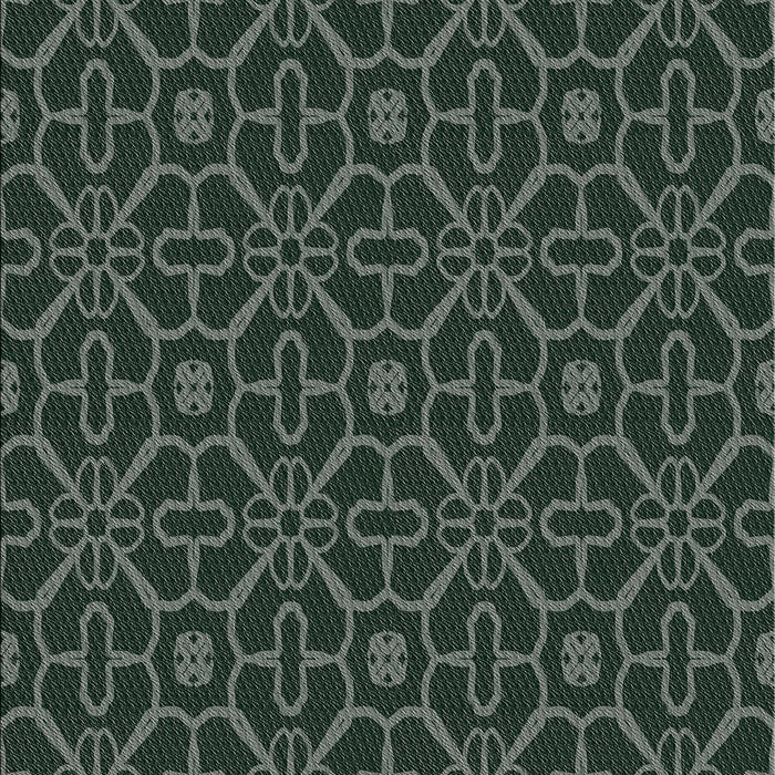 Patterned Grayish Turquoise Green Novelty Rug, pat2982