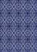 Patterned Blue Rug, pat2983blu