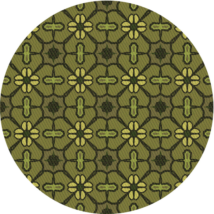 Square Patterned Milk Chocolate Brown Rug, pat2983brn