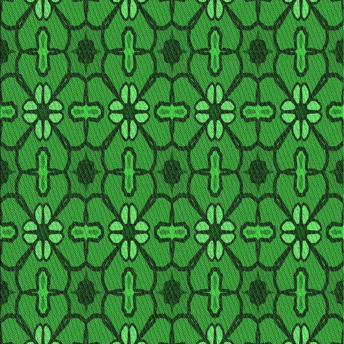 Machine Washable Transitional Dark Green Rug, wshpat2983grn