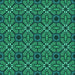 Round Patterned Spring Green Rug, pat2983lblu