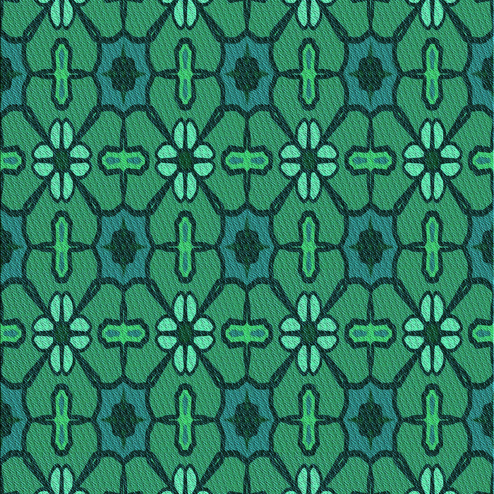 Machine Washable Transitional Spring Green Rug, wshpat2983lblu