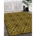 Patterned Bakers Brown Rug in Family Room, pat2983org