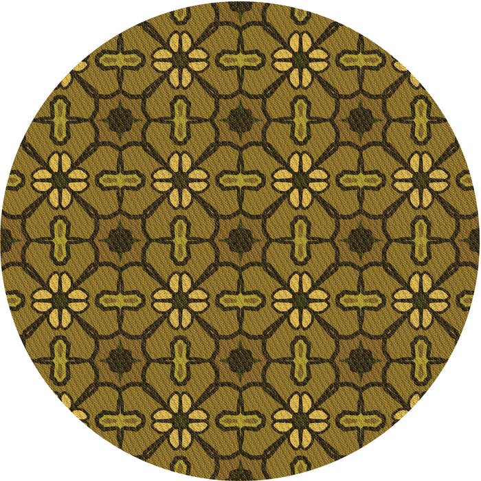 Square Machine Washable Transitional Bakers Brown Rug in a Living Room, wshpat2983org