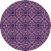 Square Machine Washable Transitional Purple Rug in a Living Room, wshpat2983pur