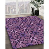 Patterned Purple Rug, pat2983pur