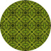 Square Machine Washable Transitional Pistachio Green Rug in a Living Room, wshpat2983yw