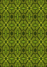 Machine Washable Transitional Pistachio Green Rug, wshpat2983yw