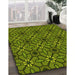 Machine Washable Transitional Pistachio Green Rug in a Family Room, wshpat2983yw