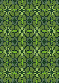 Machine Washable Transitional Green Rug, wshpat2983