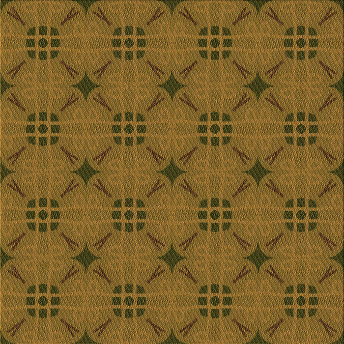 Round Patterned Dark Bronze Brown Rug, pat2984org