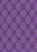 Machine Washable Transitional Medium Orchid Purple Rug, wshpat2984pur