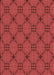 Machine Washable Transitional Red Rug, wshpat2984rd