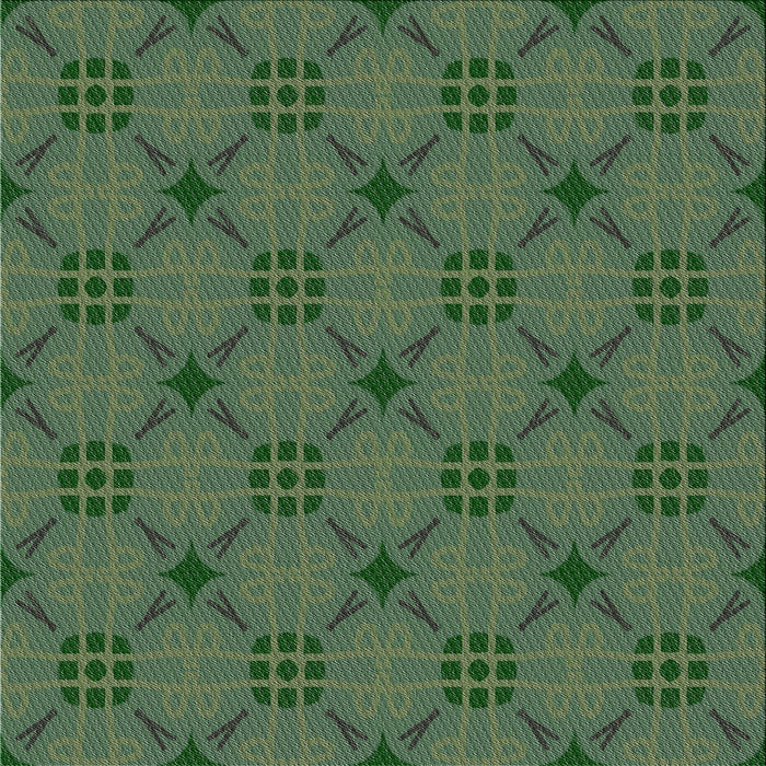 Sideview of Machine Washable Transitional Green Rug, wshpat2984