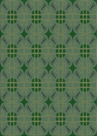 Machine Washable Transitional Green Rug, wshpat2984