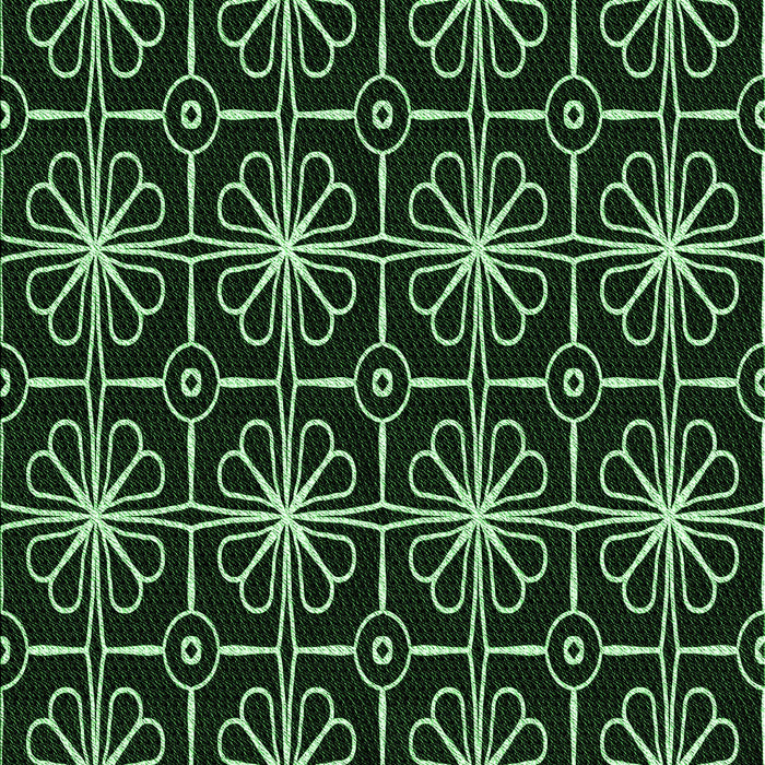 Patterned Black Rug, pat2985grn