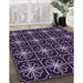 Machine Washable Transitional Lilac Purple Rug in a Family Room, wshpat2985pur