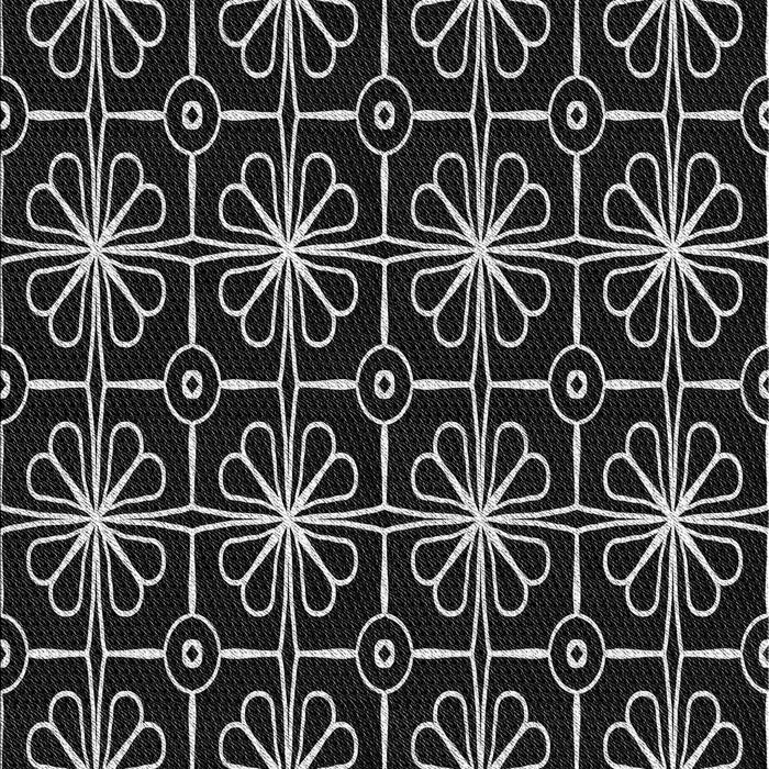 Machine Washable Transitional Black Rug, wshpat2985