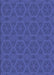 Machine Washable Transitional Sapphire Blue Rug, wshpat2986blu