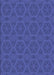 Patterned Sapphire Blue Rug, pat2986blu