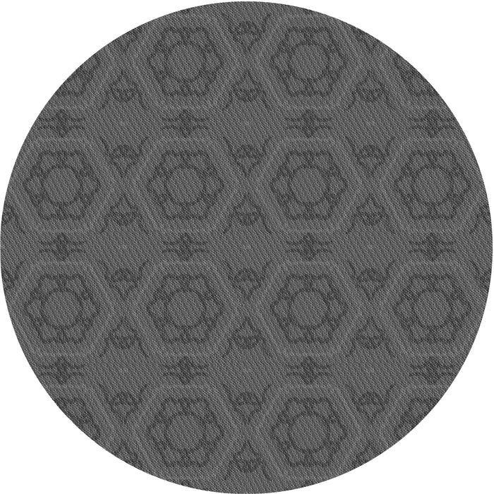 Square Patterned Silver Gray Rug, pat2986gry