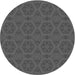 Square Patterned Silver Gray Rug, pat2986gry