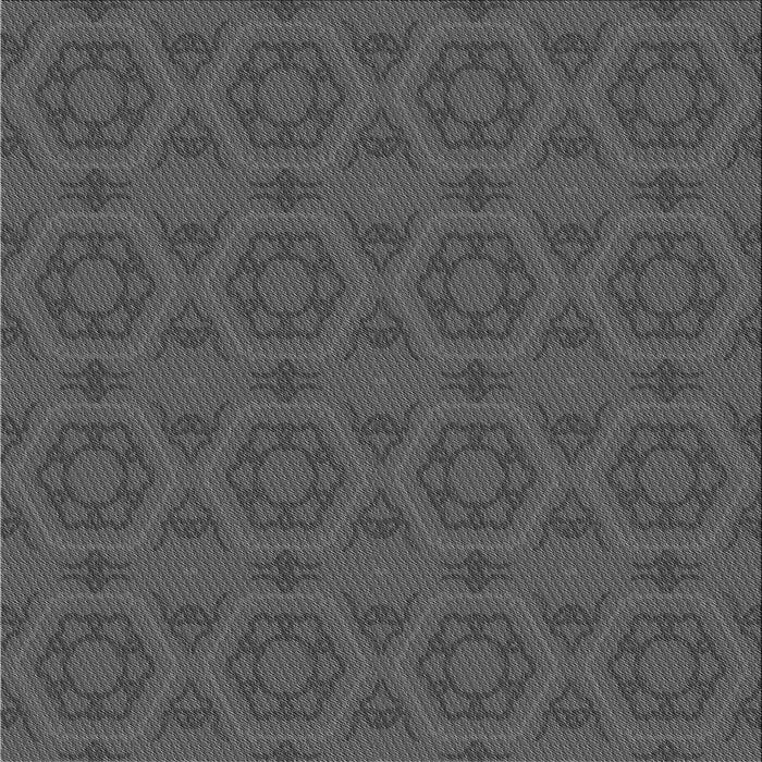 Round Patterned Silver Gray Rug, pat2986gry