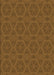 Patterned Dark Bronze Brown Rug, pat2986org