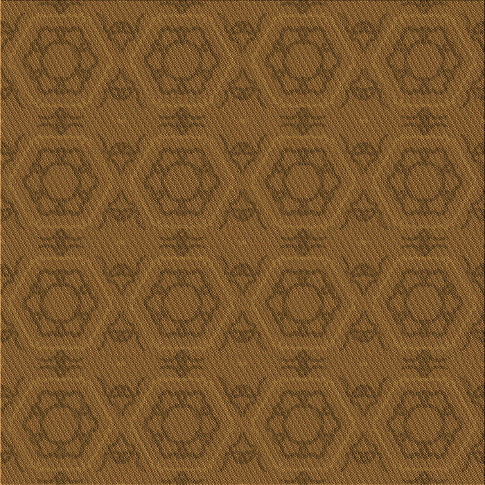 Round Patterned Dark Bronze Brown Rug, pat2986org