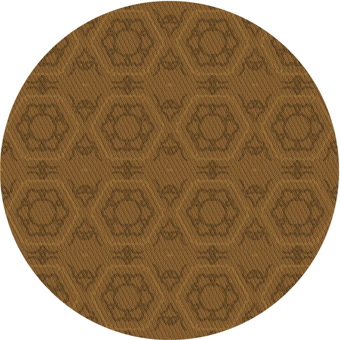 Square Patterned Dark Bronze Brown Rug, pat2986org