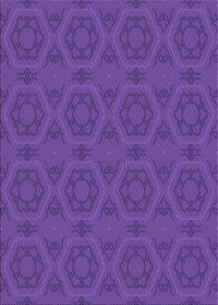 Machine Washable Transitional Amethyst Purple Rug, wshpat2986pur