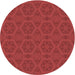 Square Machine Washable Transitional Red Rug in a Living Room, wshpat2986rd