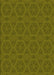 Machine Washable Transitional Dark Yellow Green Rug, wshpat2986yw