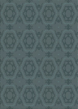 Patterned Slate Gray Novelty Rug, pat2986