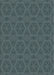 Patterned Slate Gray Novelty Rug, pat2986