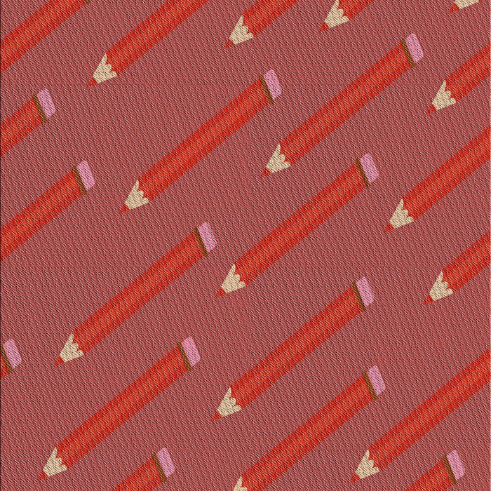 Patterned Red Novelty Rug, pat2987