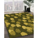 Patterned Milk Chocolate Brown Rug in Family Room, pat2988org