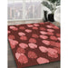 Machine Washable Transitional Orange Rug in a Family Room, wshpat2988rd