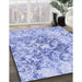 Machine Washable Transitional Blue Rug in a Family Room, wshpat2989blu