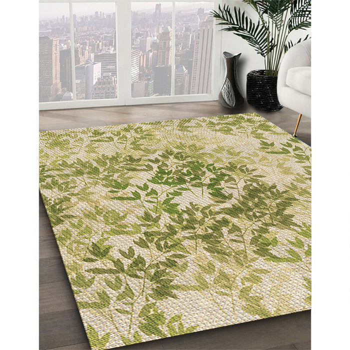 Machine Washable Transitional Brown Gold Rug in a Family Room, wshpat2989brn