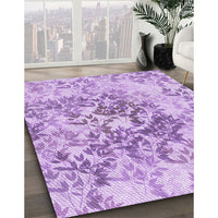 Patterned Purple Rug, pat2989pur