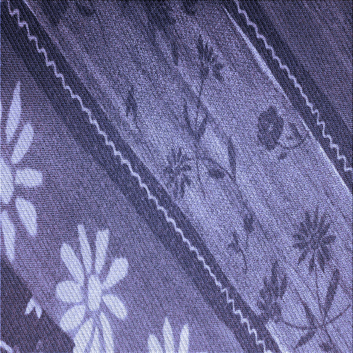 Round Patterned Purple Rug, pat299blu