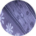 Square Patterned Purple Rug, pat299blu