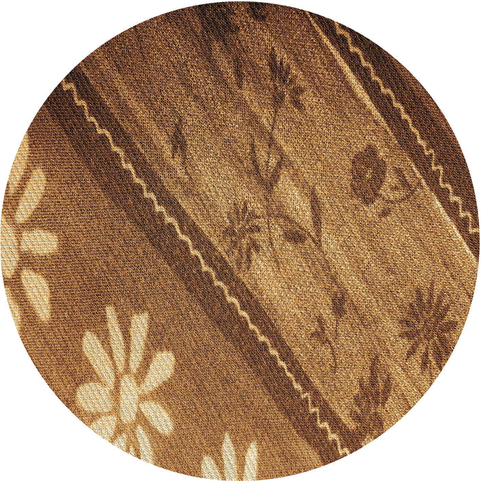 Square Machine Washable Transitional Red Brown Rug in a Living Room, wshpat299brn