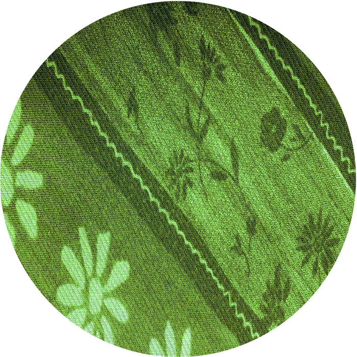 Square Patterned Green Rug, pat299grn