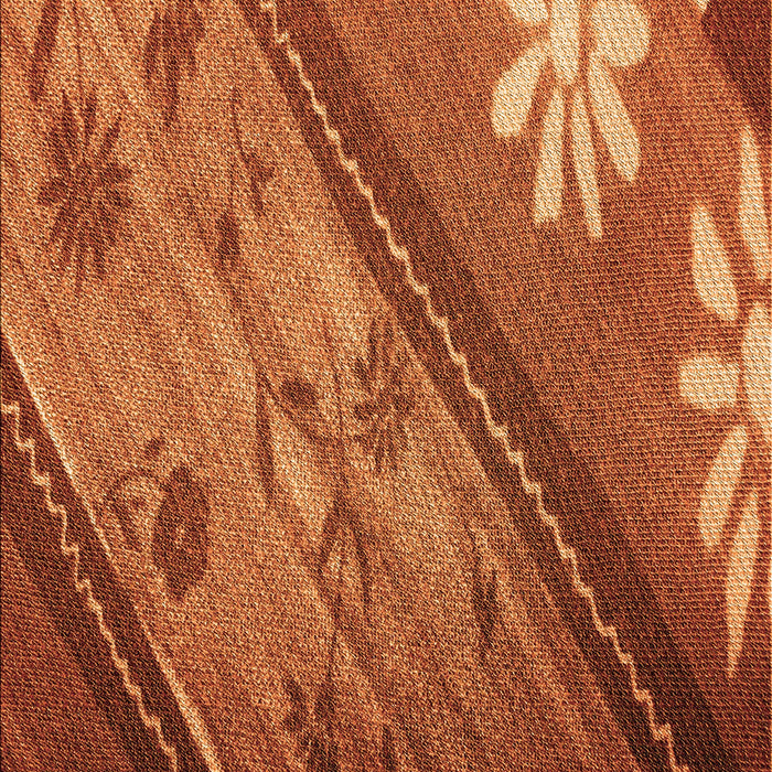 Patterned Tomato Red Rug, pat299org