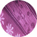 Square Patterned Medium Violet Red Pink Rug, pat299pur