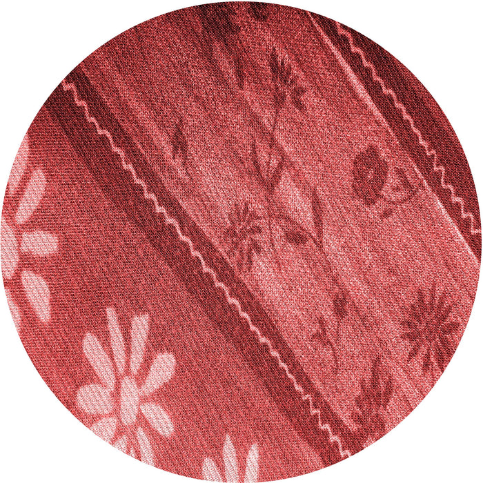 Square Patterned Red Rug, pat299rd